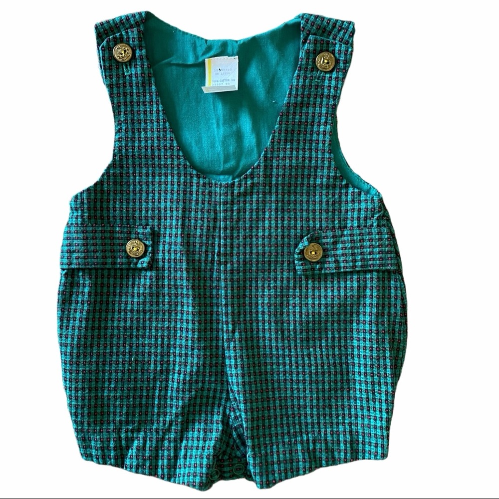 Vintage Green and Red Jon Jons 3-6 Months